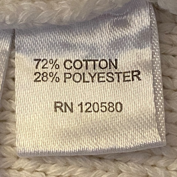 Amanda & Chelsea Knit Sweater Cardigan Textured Cotton Size Medium - Picture 8 of 14